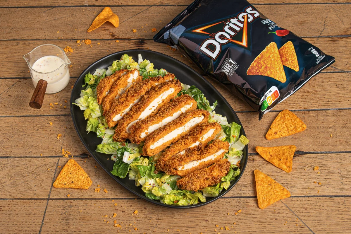 Crispy Airfryer Chicken in Doritos Panade