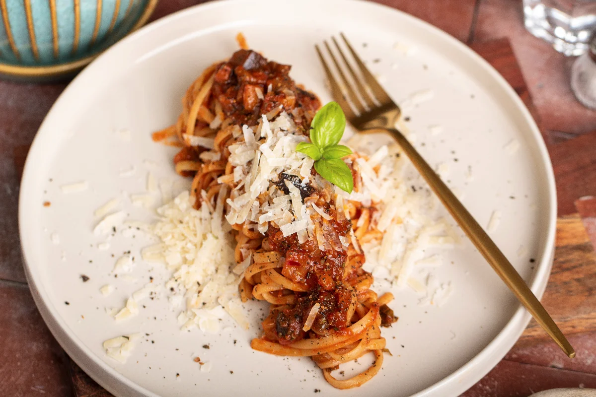 Schnelle Italienische Auberginen Pasta