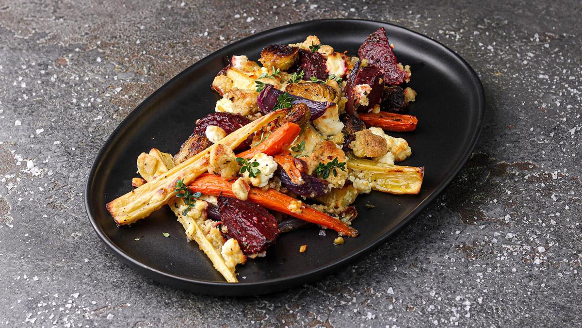 Wintergemüse mit Meersalzcrumble