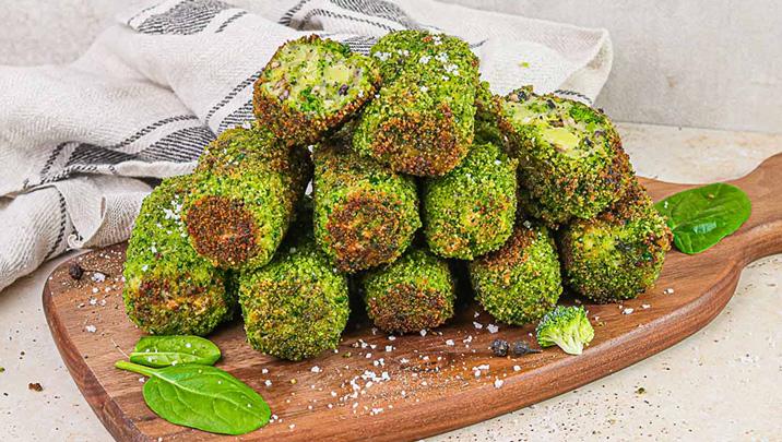 Grüne Gemüsekroketten (saftig & lecker)