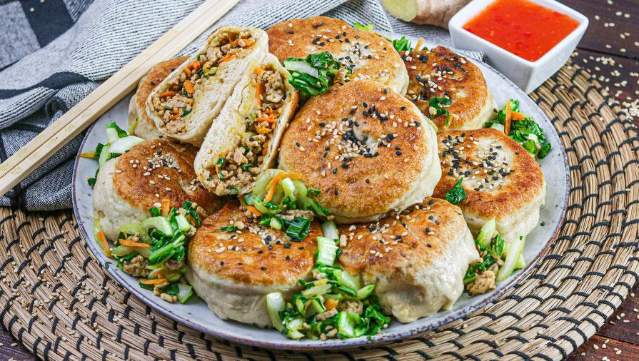 Sheng Jian Bao 生煎包 (Gebraten-gedämpfte Bao Buns)