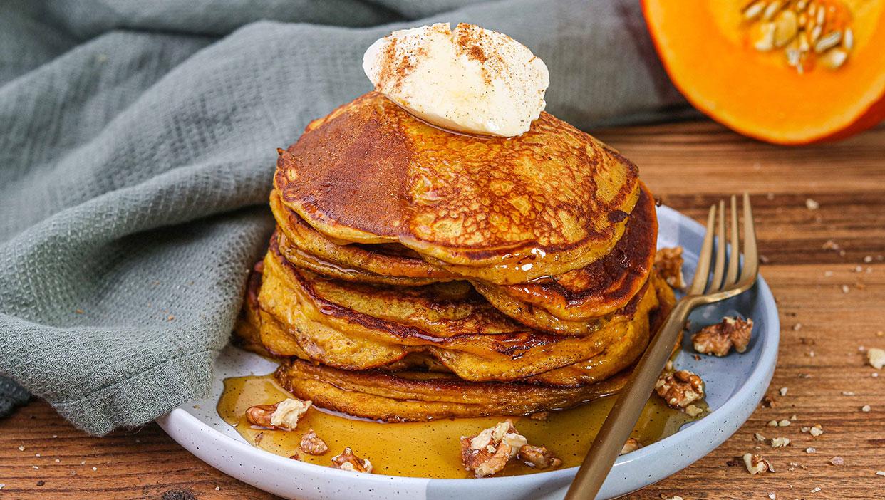 Super fluffige Kürbis-Pancakes