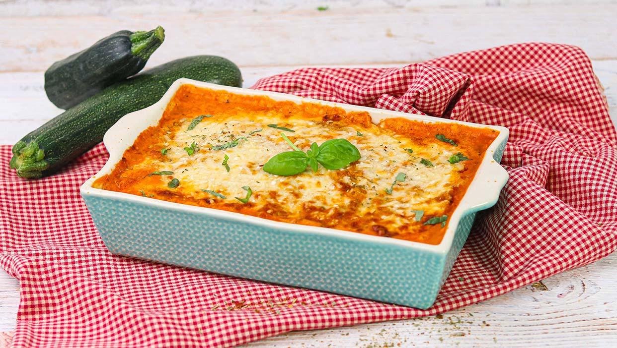 Vegetarische Lasagne mit Nudelreis (super lecker)