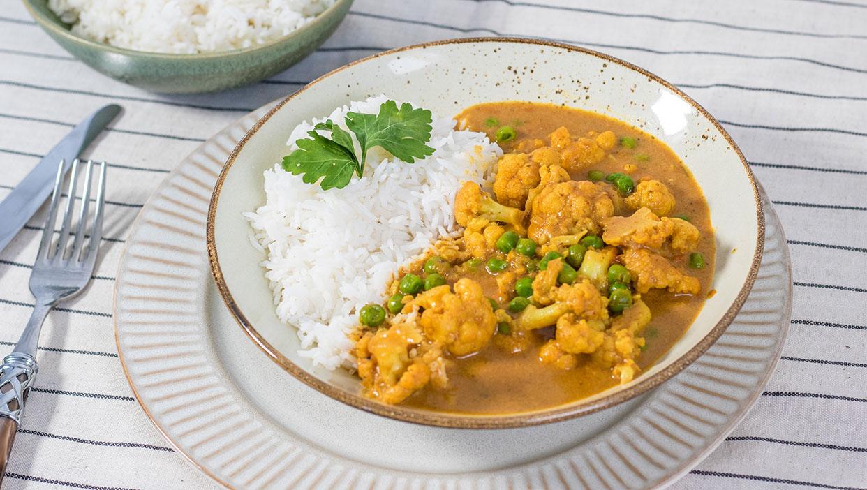 Veganes Blumenkohl Curry (lecker)