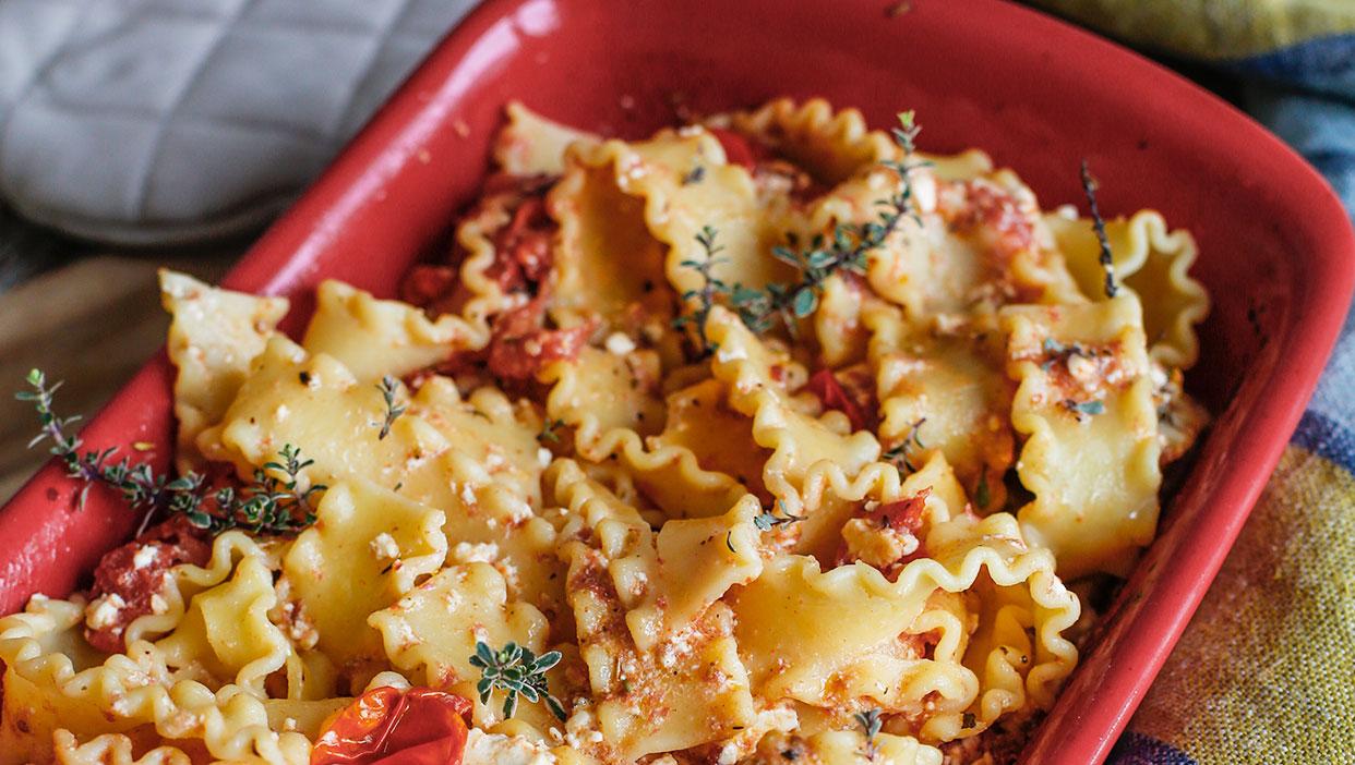 Cremige 20-Minuten Feta Pasta