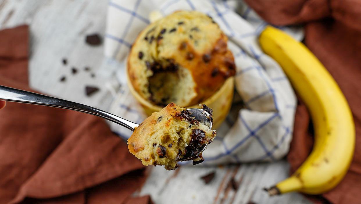 Mini Bananenbrot in der Tasse
