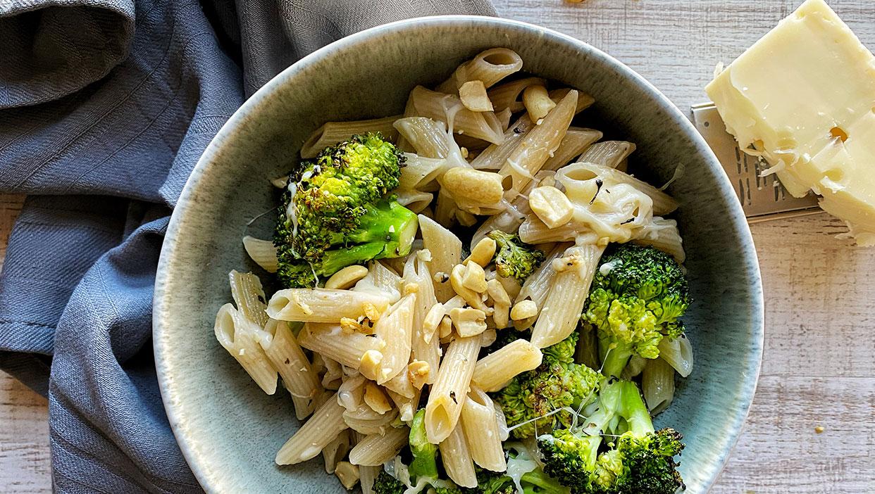 5 Zutaten Penne mit geröstetem Brokkoli