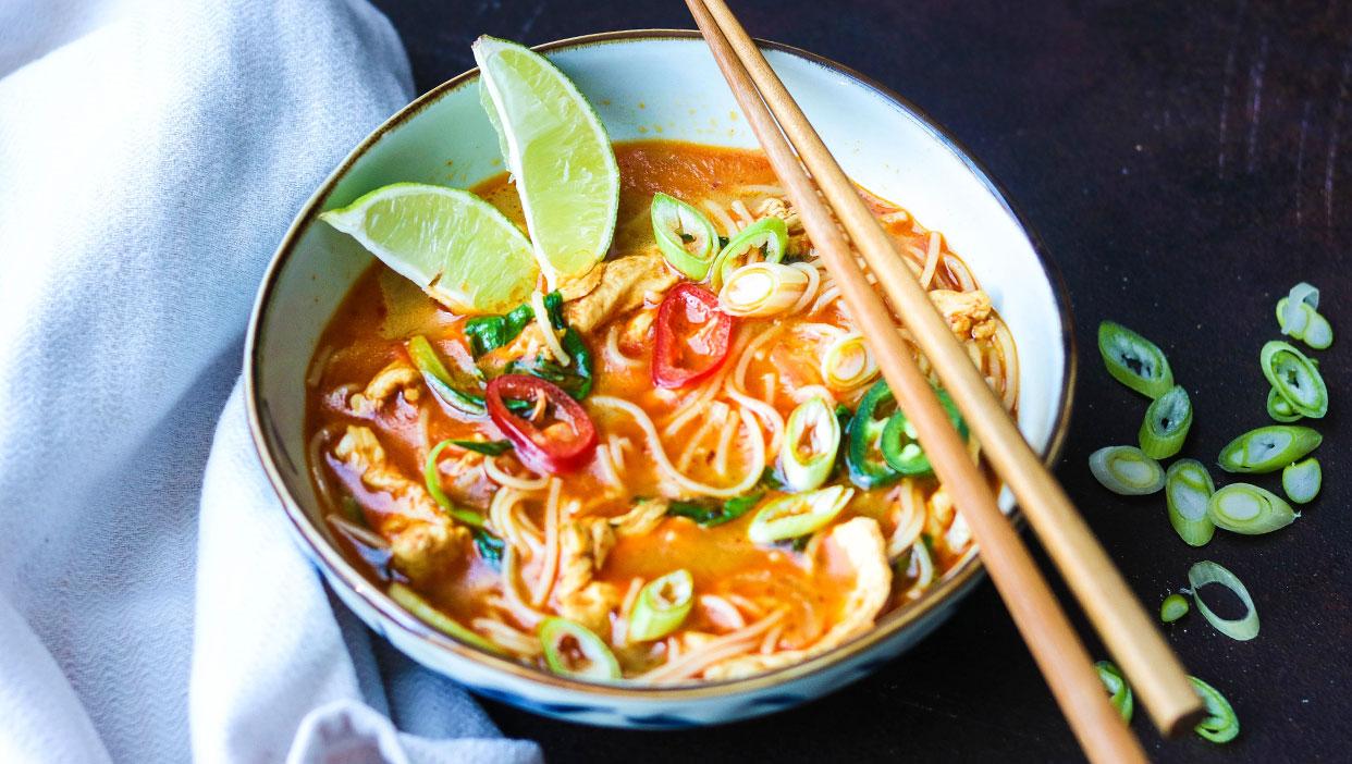 Rote Thai-Curry-Suppe (mega lecker)