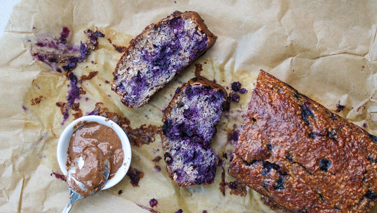 Haukes Bananen-Kokos-Blaubeerenbrot