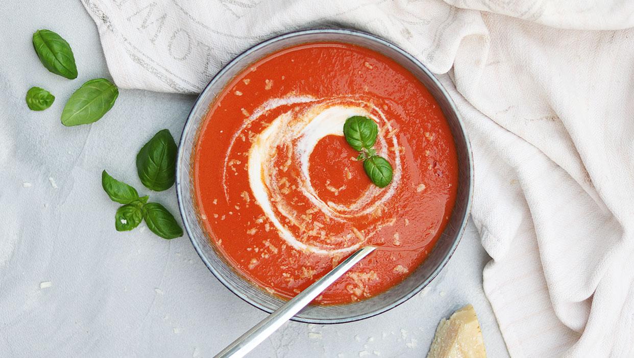 Schnelle Tomaten-Creme-Suppe