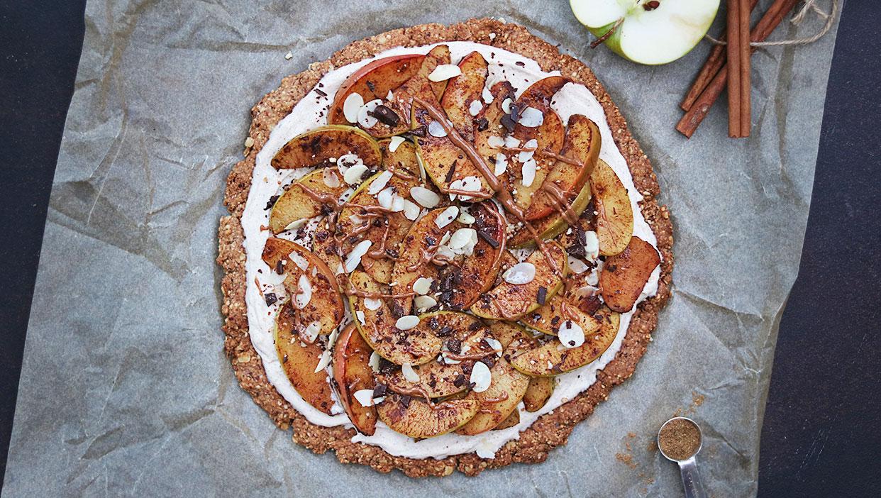 Weihnachtliche Apfel-Spekulatius Tarte
