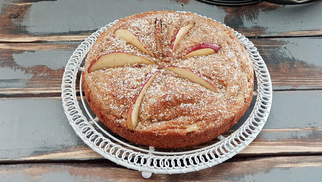 Kalorienarmer Protein-Apfelkuchen