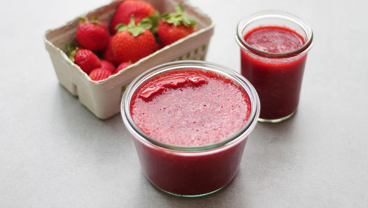 Erdbeermarmelade ohne zugesetzen Zucker