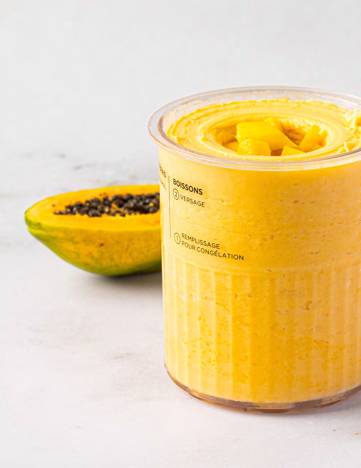 Frozen Joghurt Mango Papaya