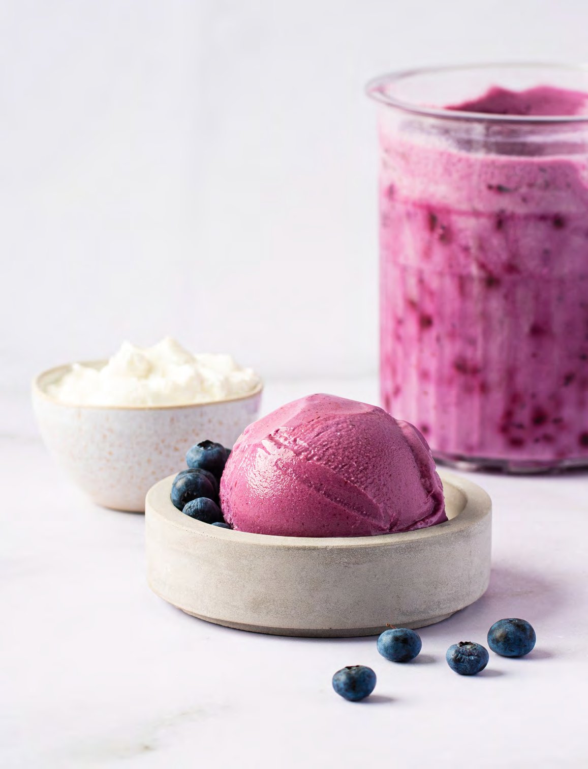 Blaubeer Protein Eis