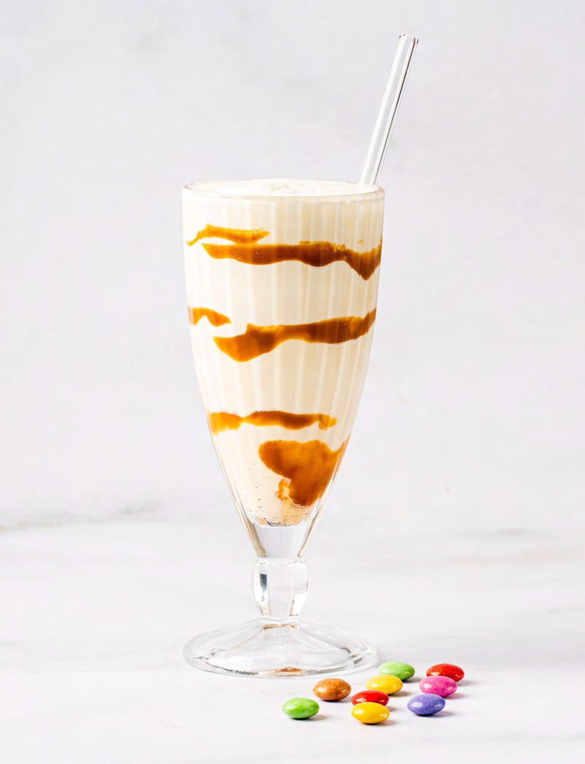 Softeis-Karamell Milkshake