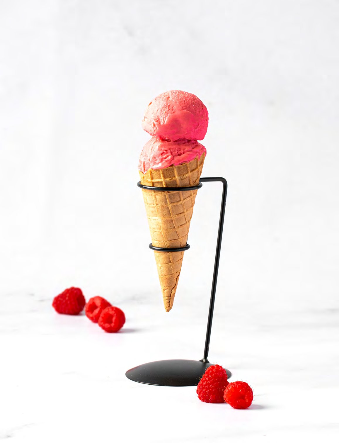 Das perfekte Himbeer Eis