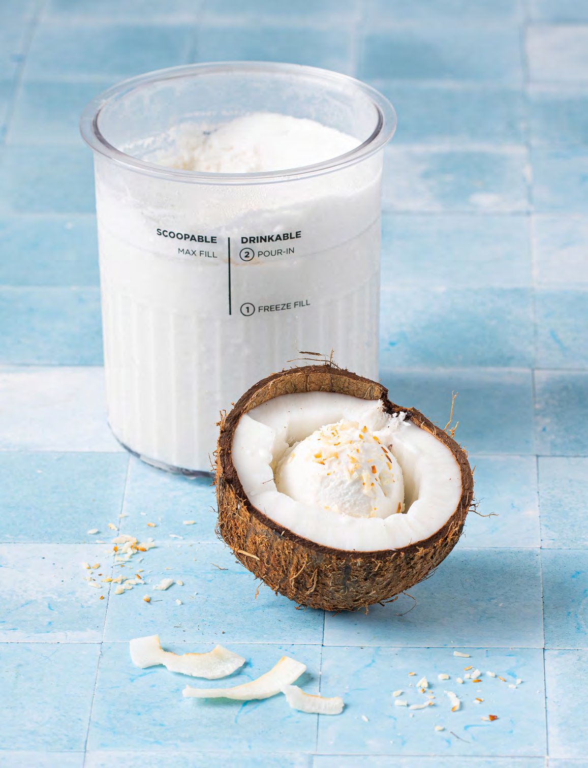2 Zutaten Kokos-Eis