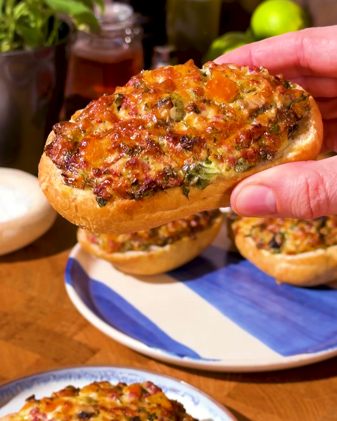 Kindheits Pizzabrötchen aus dem Airfryer