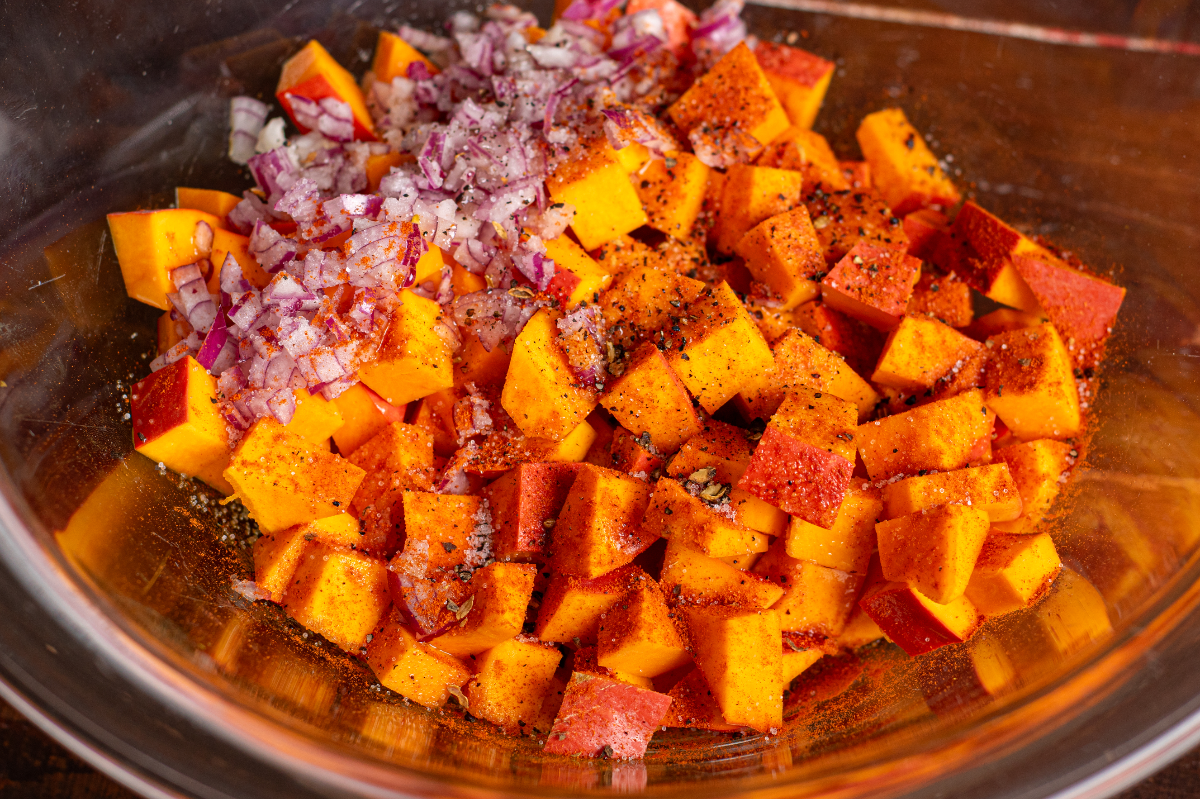 Herbstliche Schupfnudeln aus dem Airfryer - Schritt 1