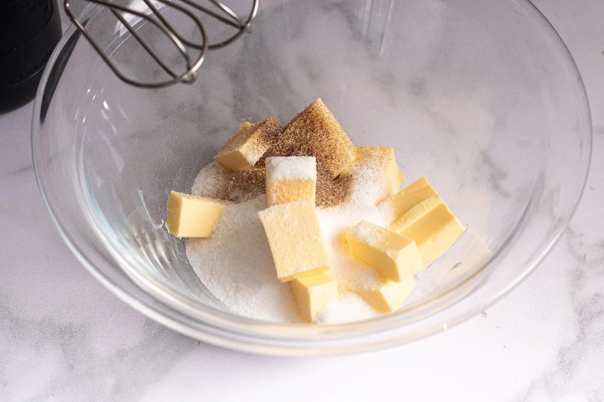 Erdbeer-Vanillepudding-Streusel Cookies - Schritt 1