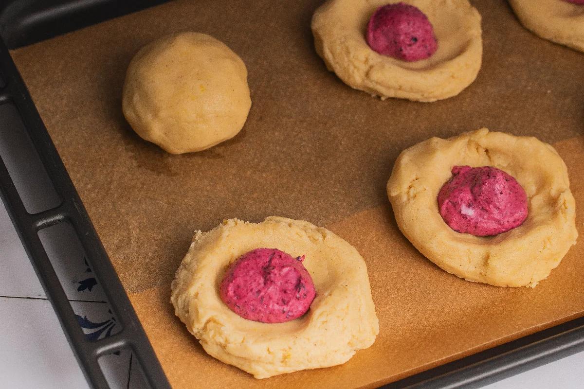 Blaubeer Cheesecake Cookies - Schritt 4