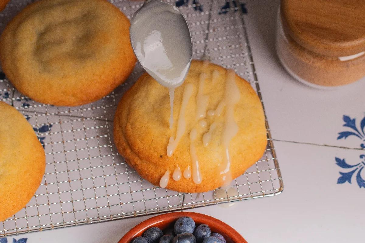 Blaubeer Cheesecake Cookies - Schritt 5