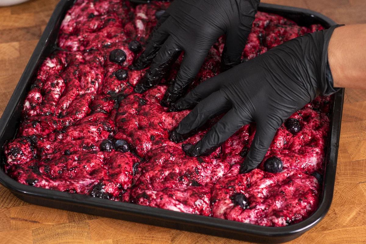 Blaubeer Foccacia - Schritt 3