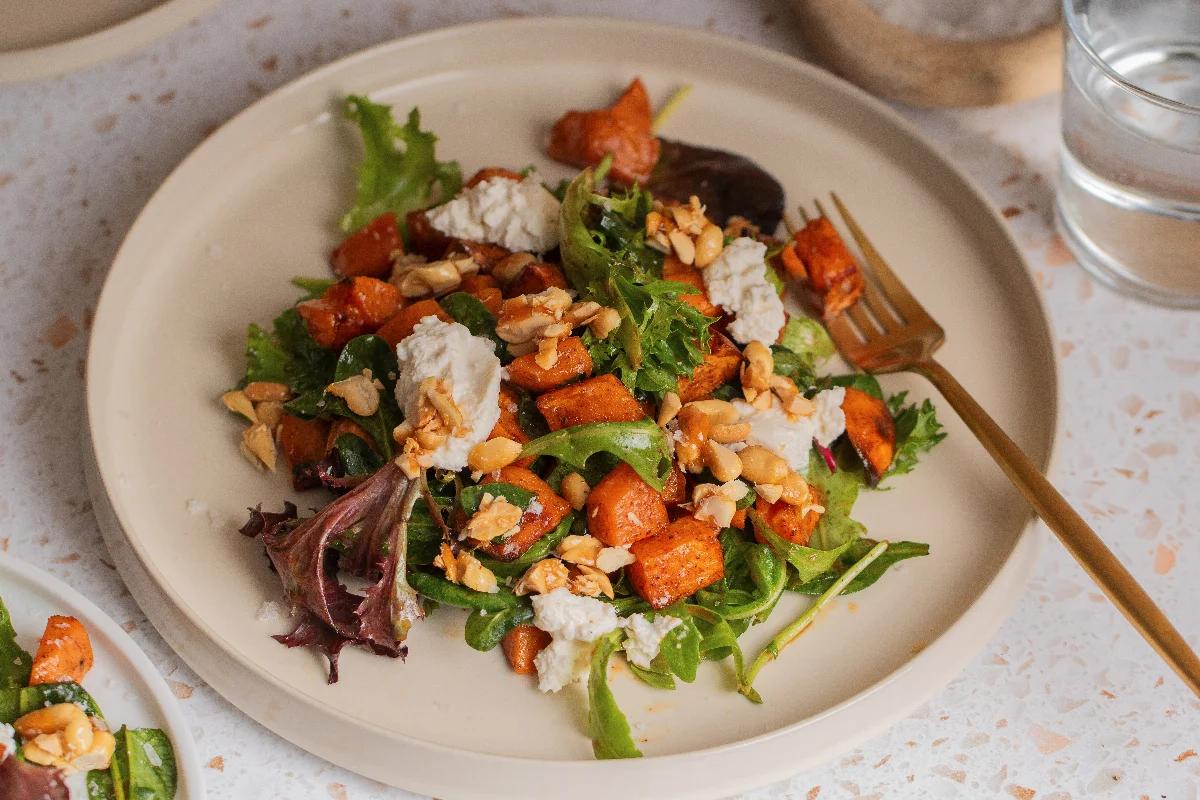 Süßkartoffel-Ricotta Salat