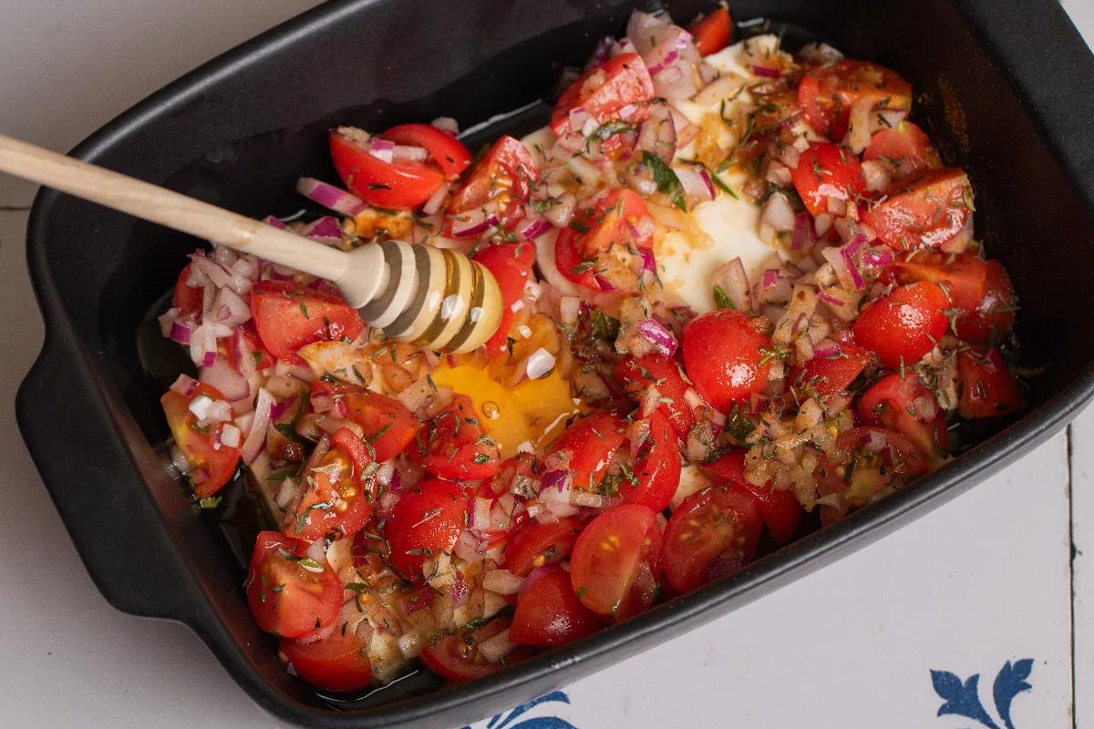 Überbackener Feta aus dem Ofen - Schritt 1