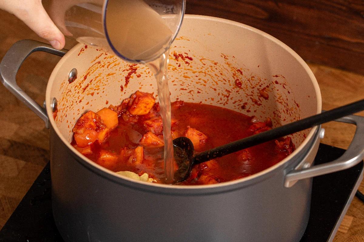 Veganes Süßkartoffel Chili - Schritt 3