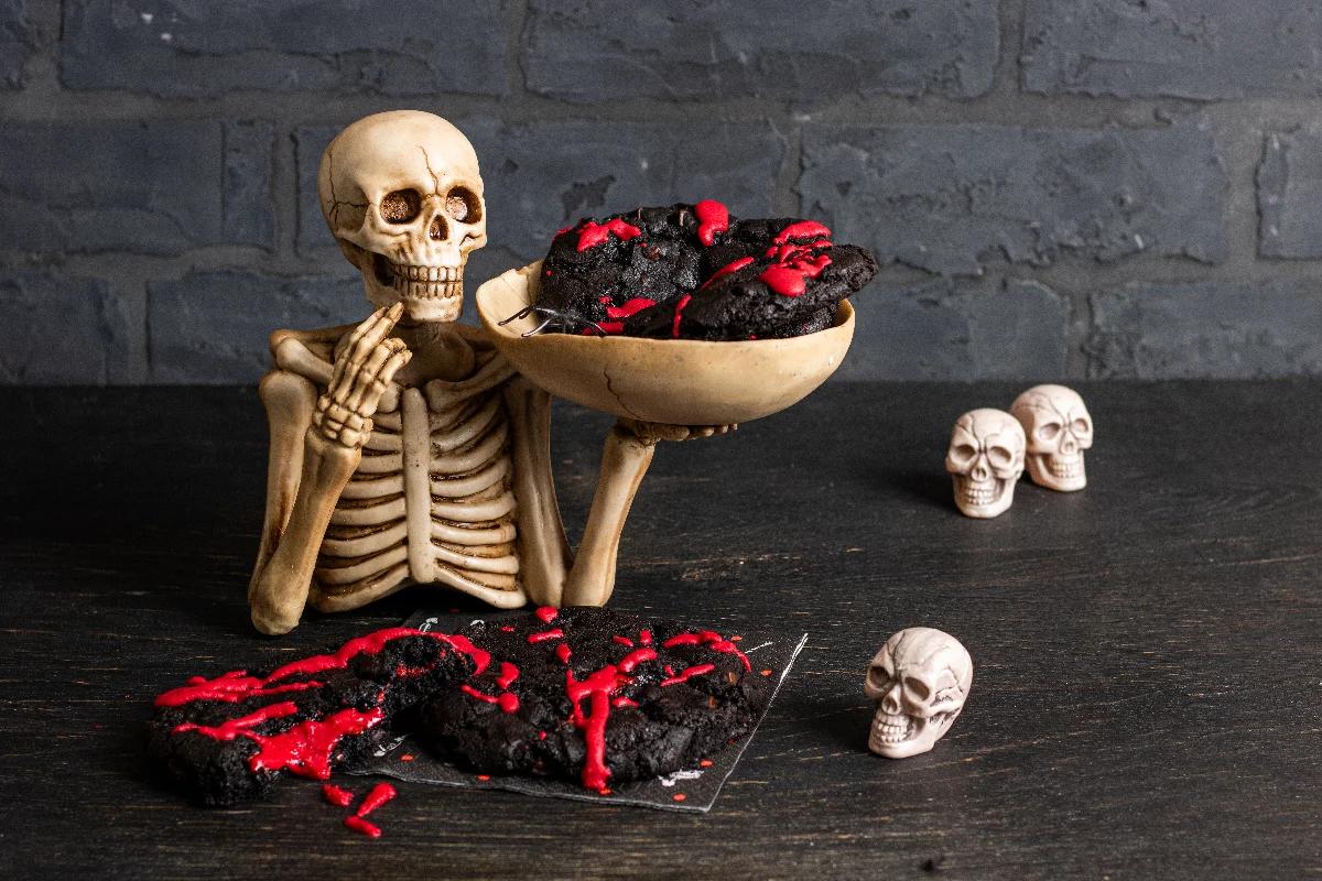 Blutige Halloween Cookies