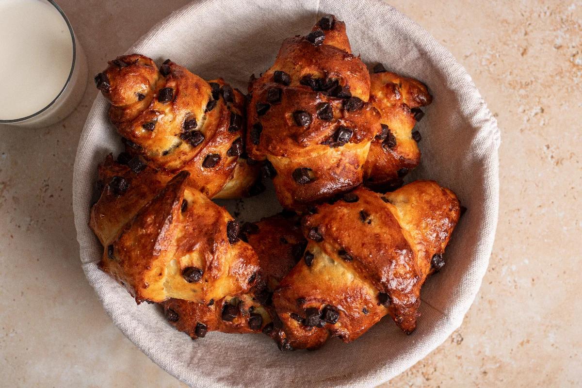 Protein-Croissants mit Schokolade - Schritt 5