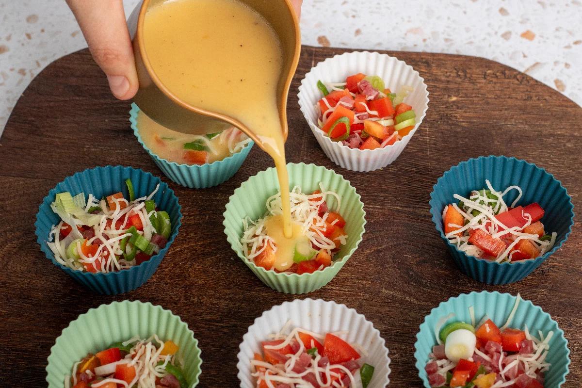 Eier Muffins aus dem Airfryer - Schritt 3