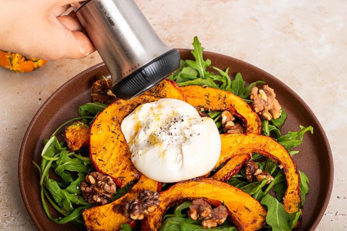 Kürbis aus dem Ofen mit Burrata und Honig - Schritt 4
