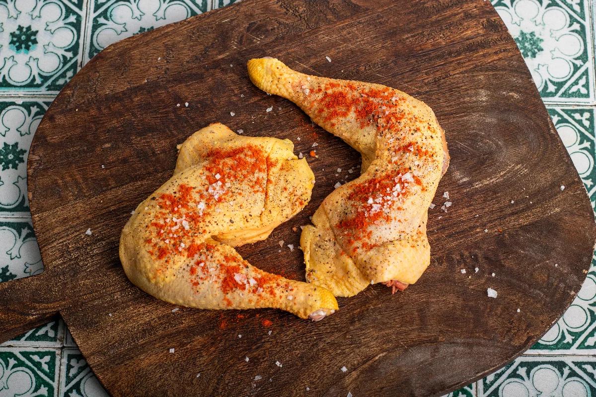 Hähnchenschenkel im Airfryer mit Honig Senf - Schritt 1