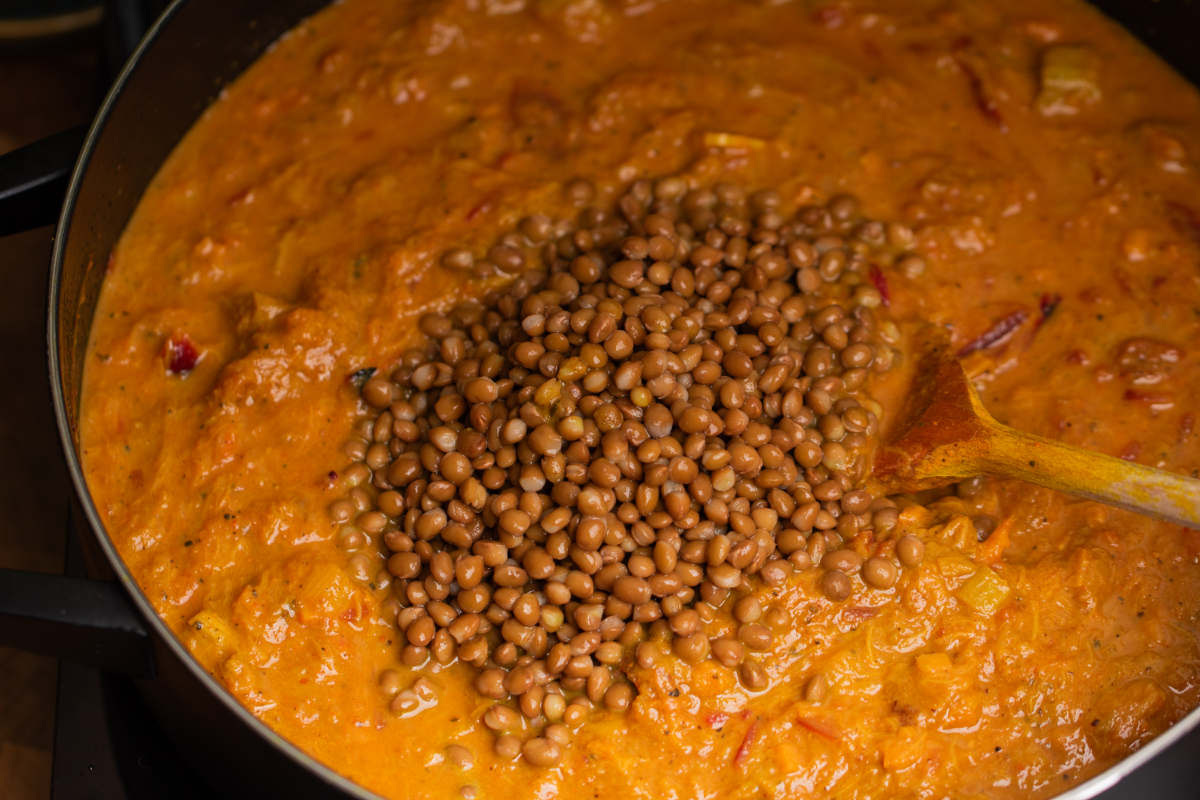 Rhabarber Curry mit Reis - Schritt 4