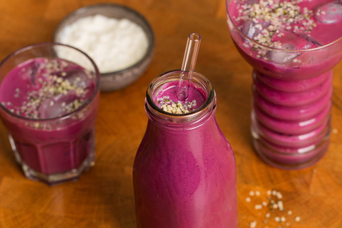 Creamy Blueberry Protein Smoothie