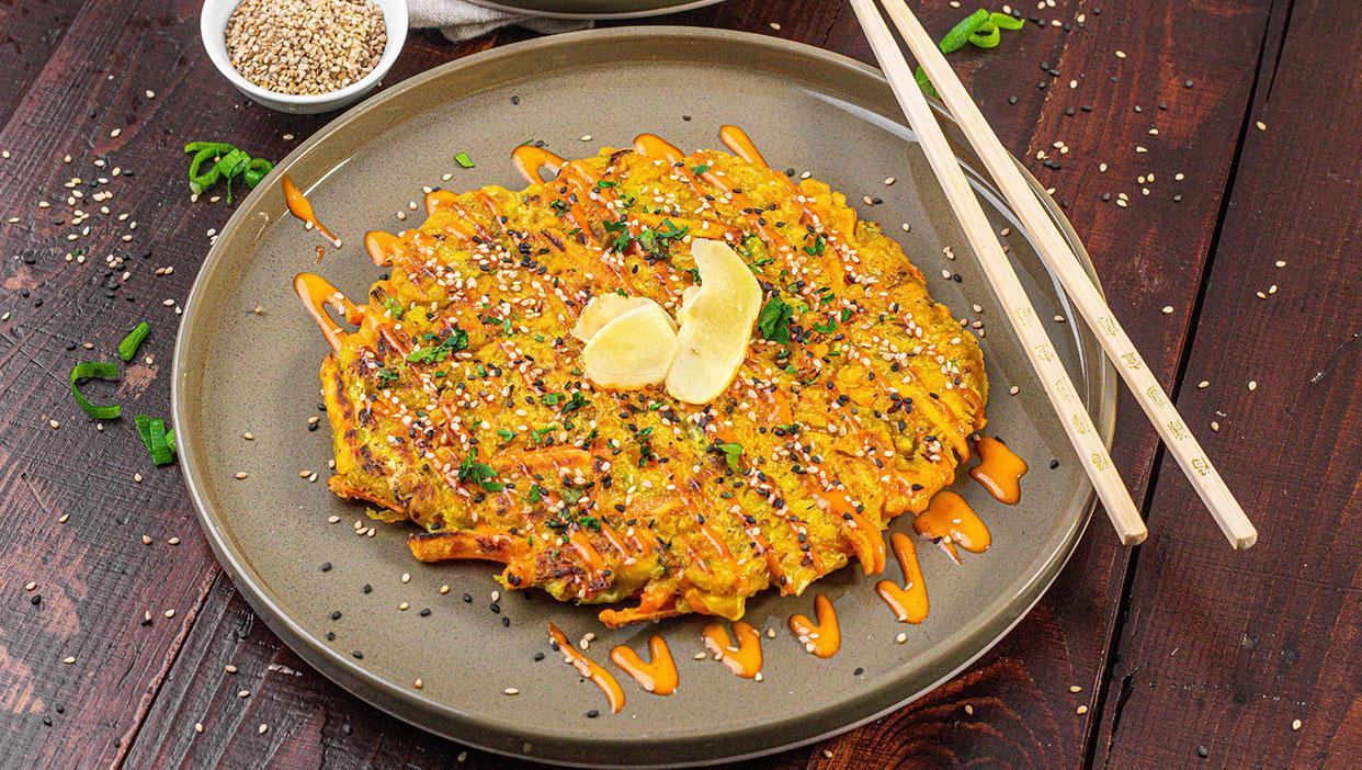 Koreanische Gemüsepuffer 야채전