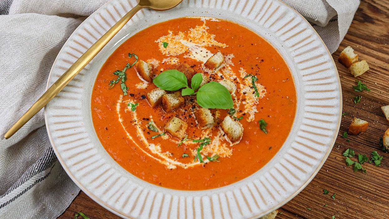 Geröstete Tomatencremesuppe