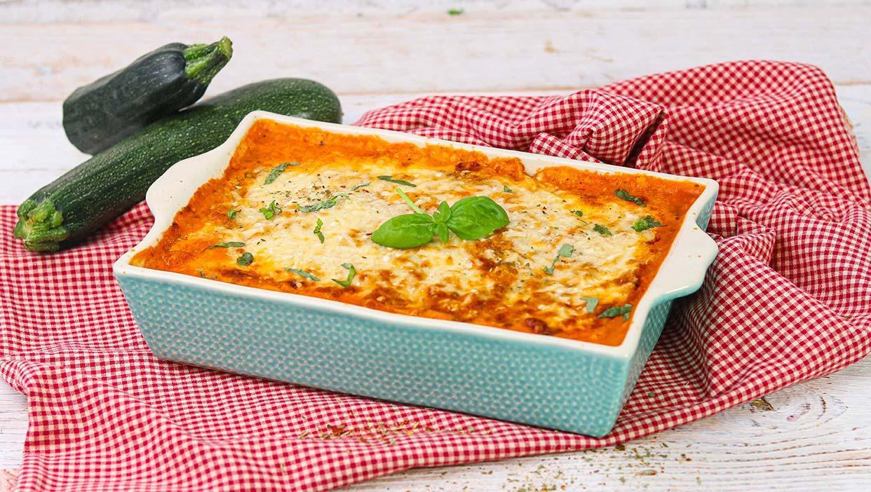 Vegetarische Lasagne mit Nudelreis (super lecker)