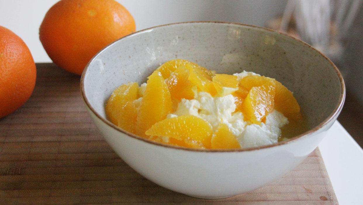 Orangenpower-Quark-Frühstück