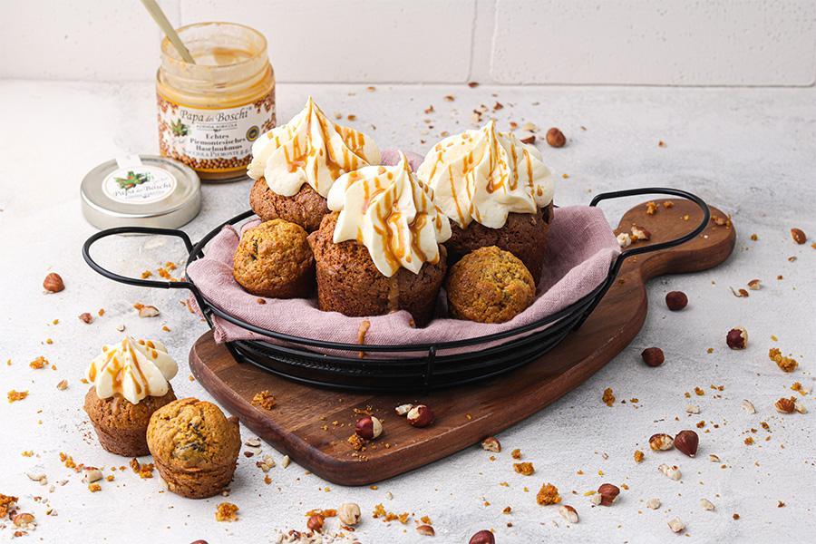Karotten-Haselnuss Cupcakes mit piemonteser Haselnussmuß - Schritt 8