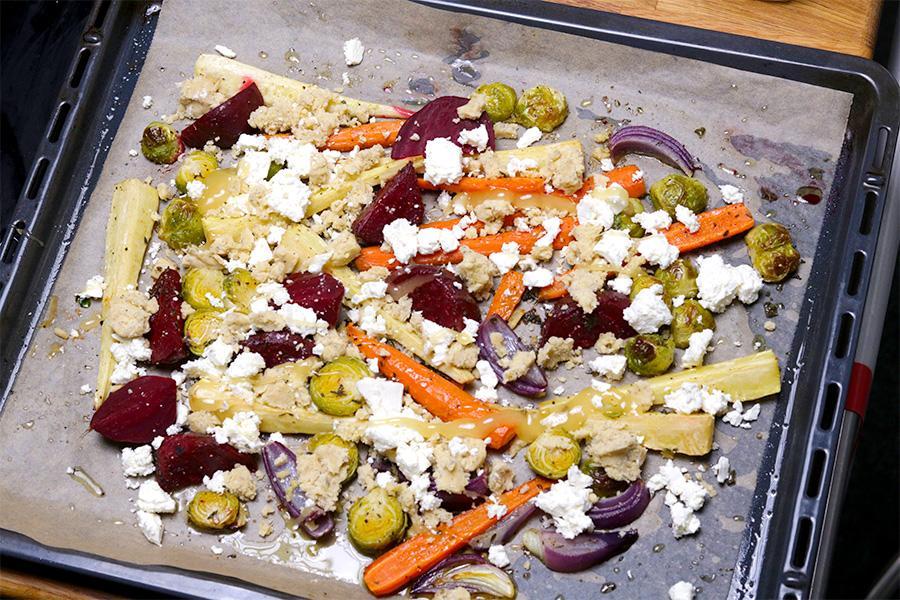 Wintergemüse mit Meersalzcrumble - Schritt 4