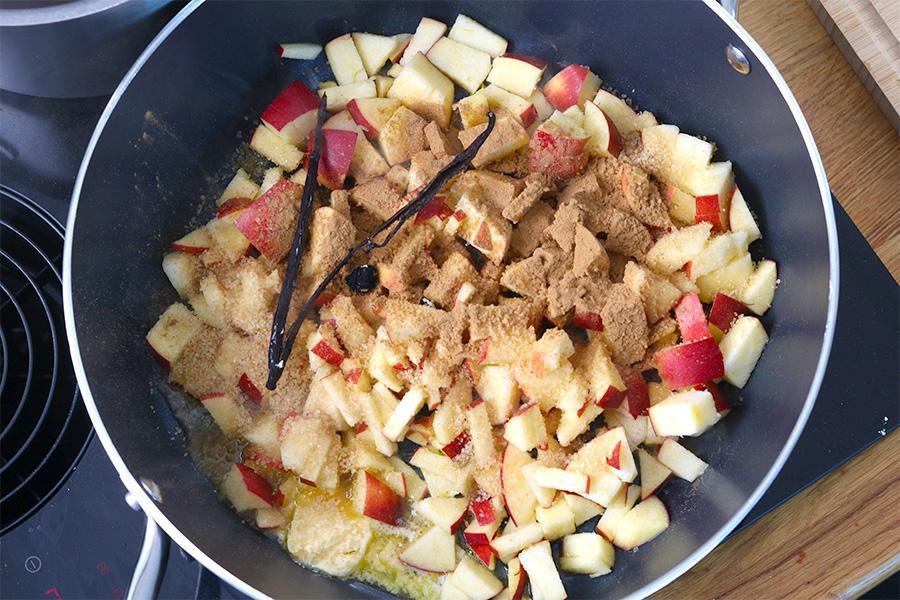 Selbstgemachter Apfelstrudel - Schritt 4