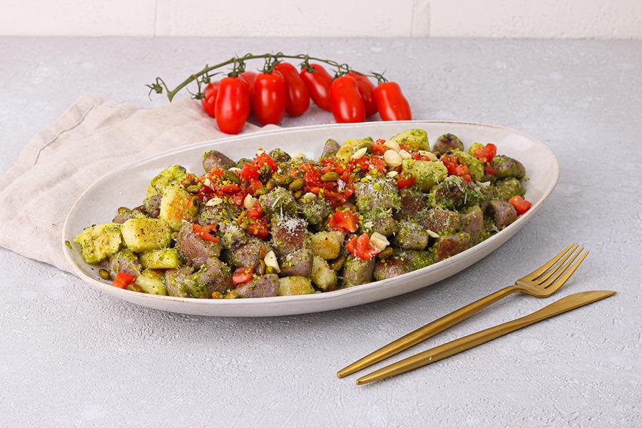 Selbstgemachte Gnocchi mit Zitronen-Petersilien-Manchego Pesto - Schritt 9