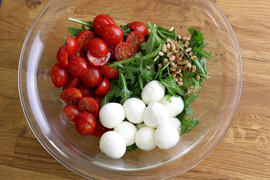 Burratasalat mit Balsamico-Kirschen - Schritt 5