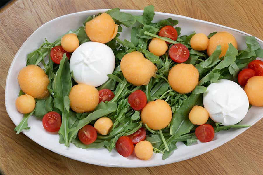 Nektarinen-Cantaloupe-Salat mit Pistazienpesto - Schritt 3