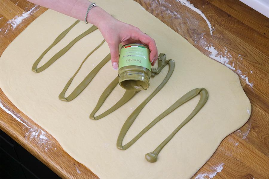 Fluffige Pistazienschnecken - Schritt 4