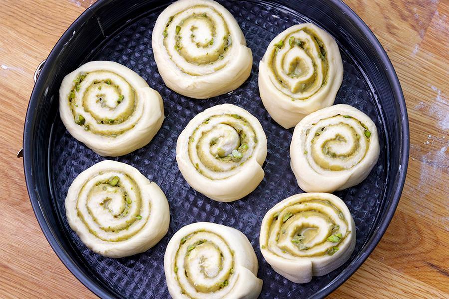 Fluffige Pistazienschnecken - Schritt 6